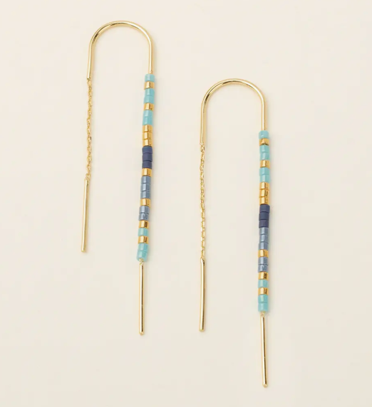 Beaded Thread Earrings
