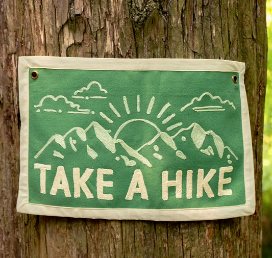 Take A Hike Canvas Banner