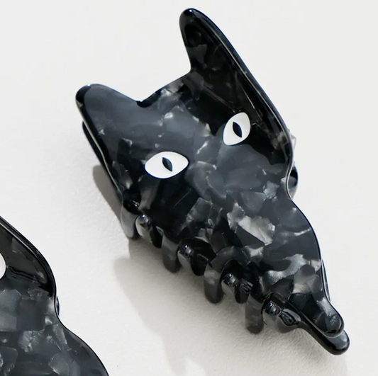 Black Cat Claw Clip