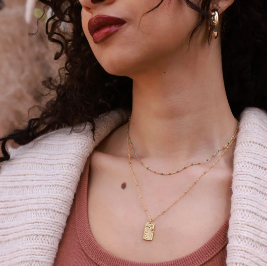 Flower Medallion Necklace