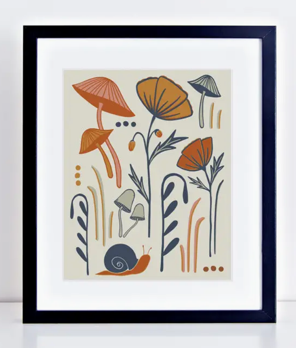 Mushroom Forest Print