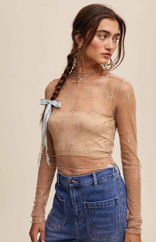 Sheer Lace Top