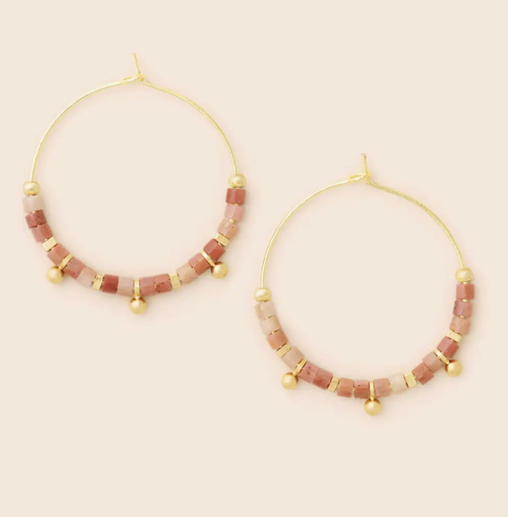 Stone Disc Hoops