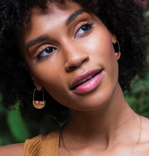 Miyuki Crescent Hoops