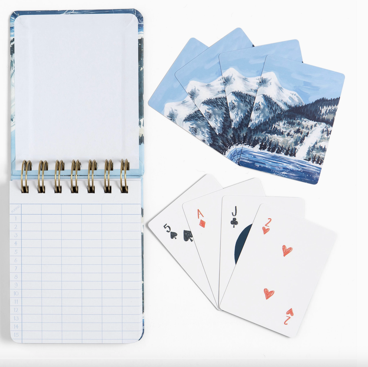 Winter Landscape Playing Card Set