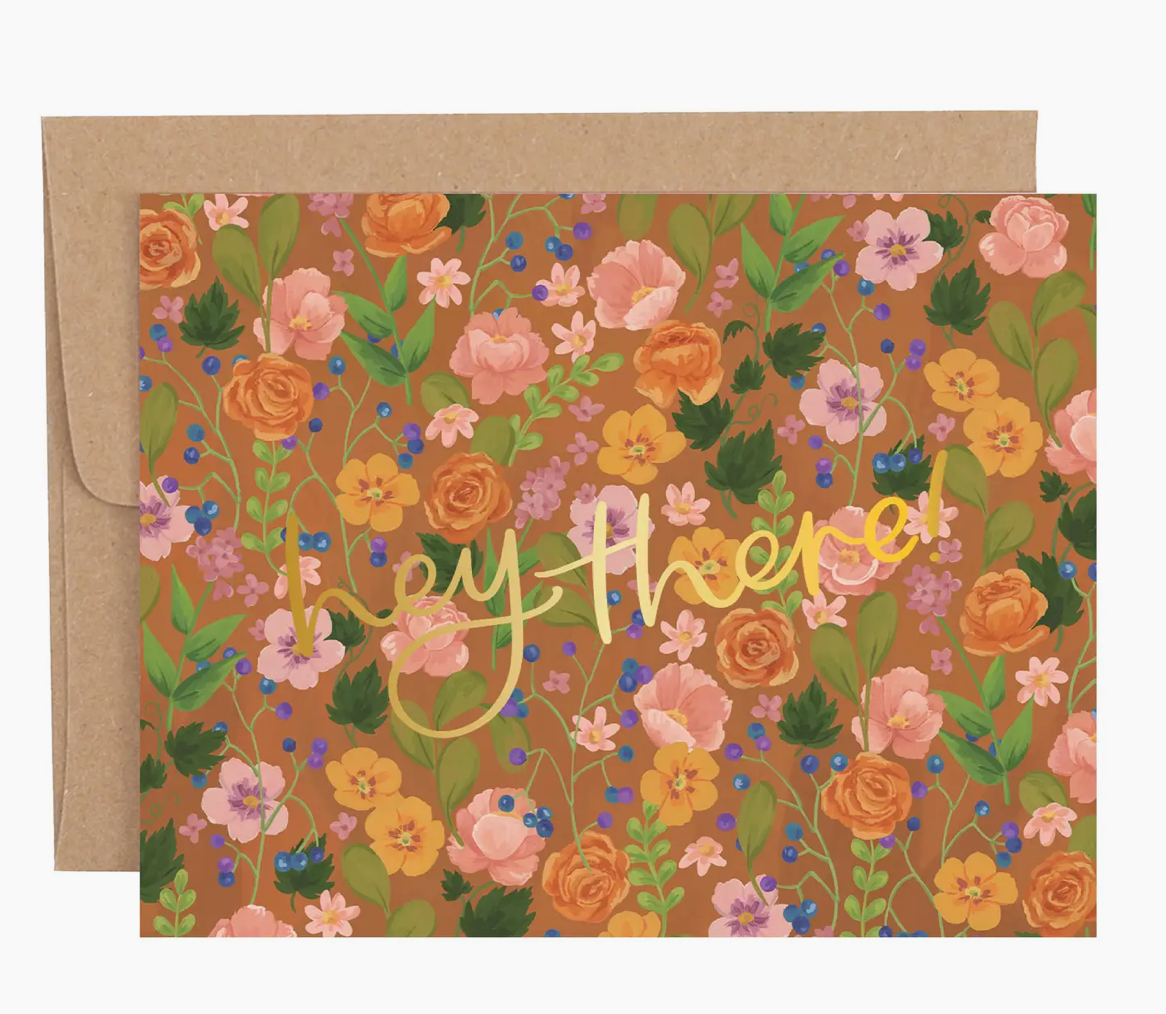 Hey There Floral Card