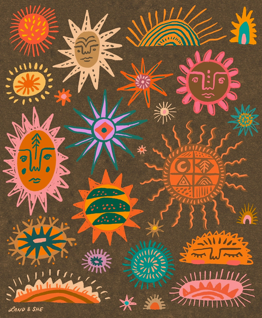 Solstice Sun Print