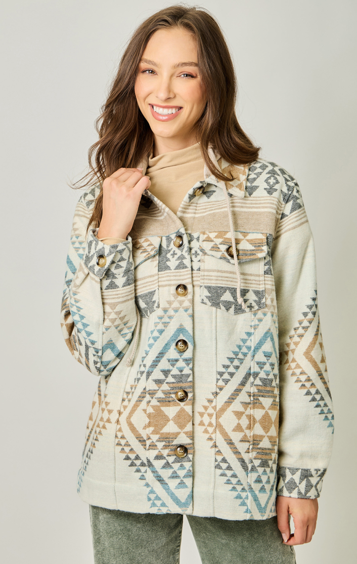Aztec Hooded Jacket