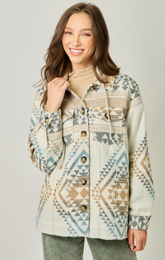 Aztec Hooded Jacket