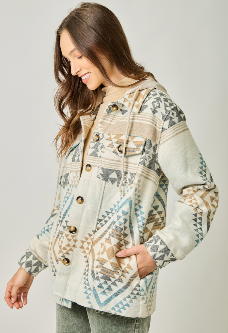 Aztec Hooded Jacket