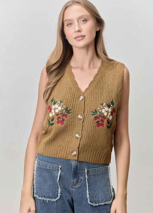 Berry Vine Vest