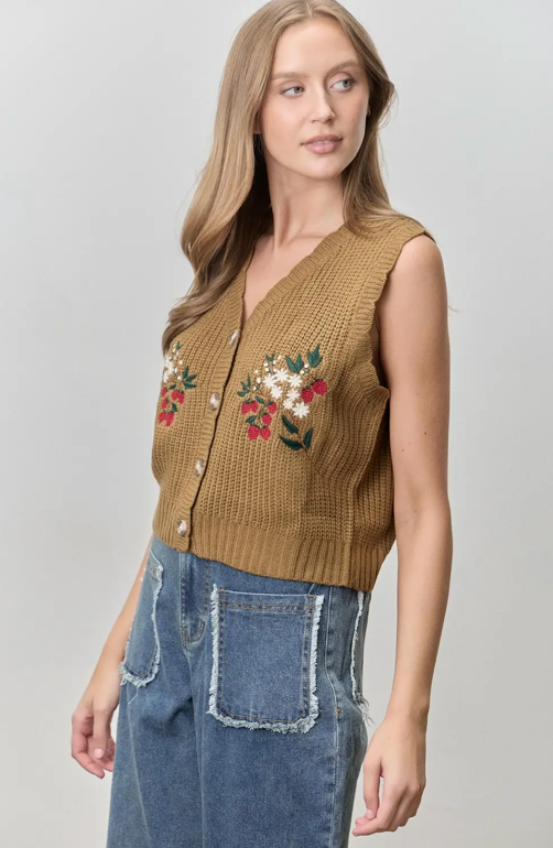 Berry Vine Vest