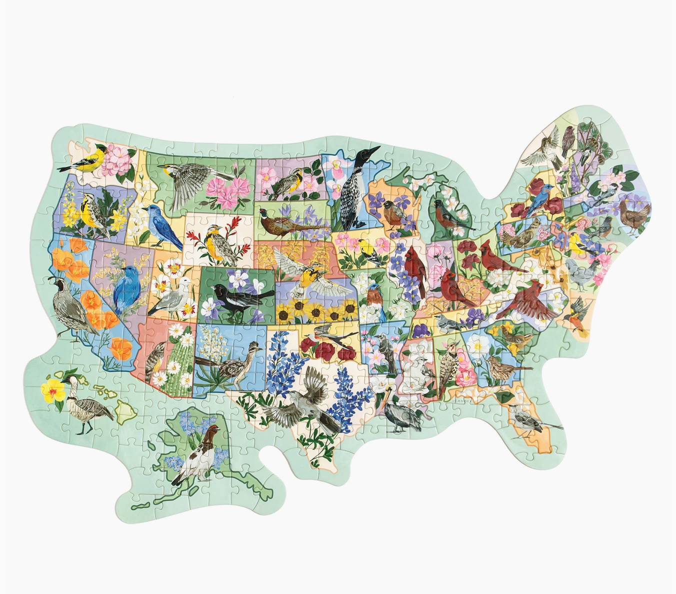 Birds & Blooms Across America Puzzle