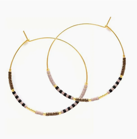 Seed Bead Hoops