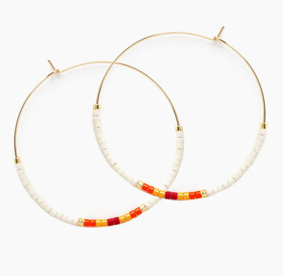 Seed Bead Hoops