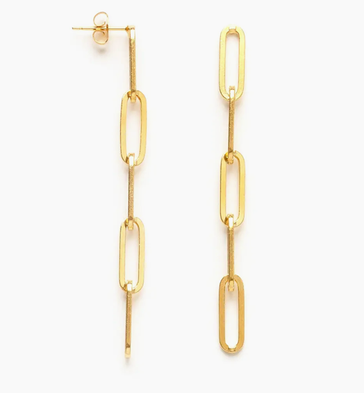 Paperclip Chain Earrings
