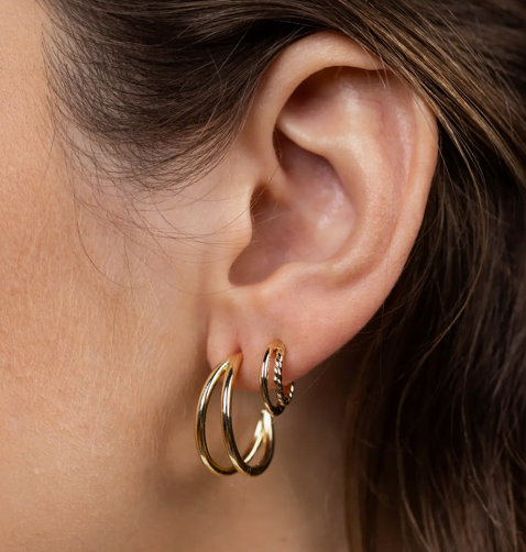 Illusion Double Hoops