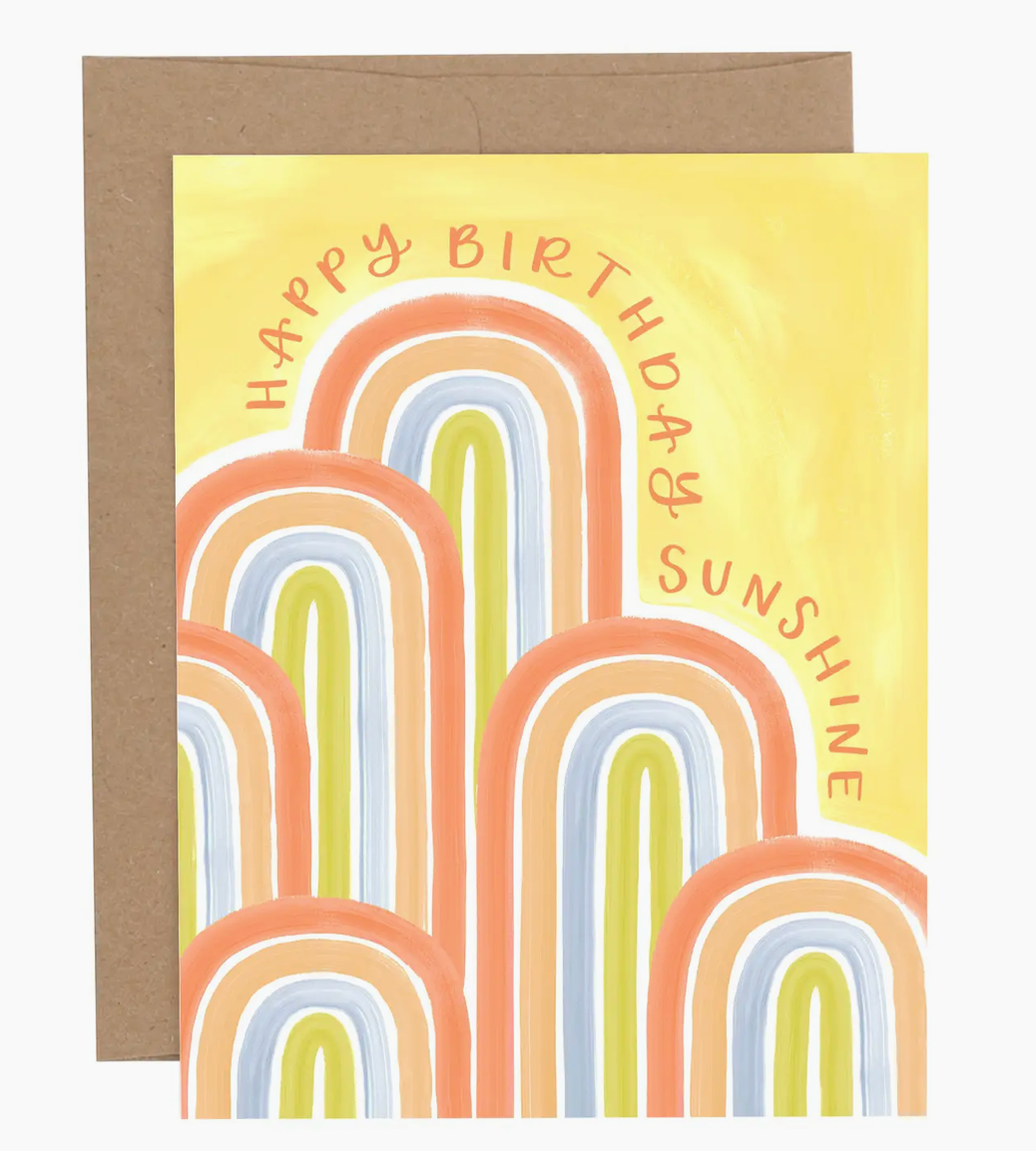 Sunshine Arches Birthday Card