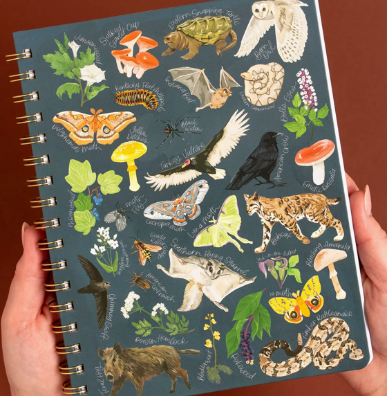 Midnight Flora & Fauna Notebook