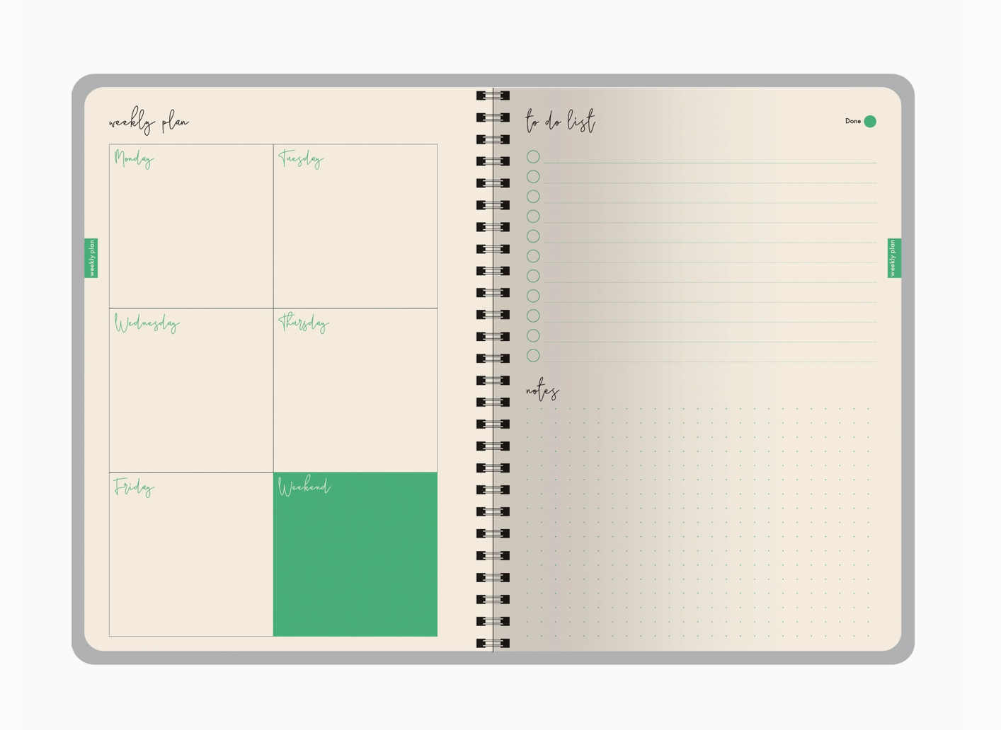Peonies Daily Planner