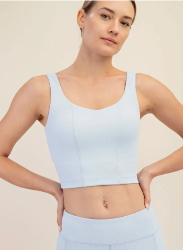 Baby Blue Ribbed Tank