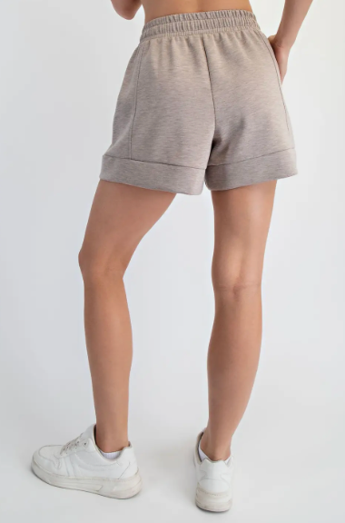 Heather Taupe Scuba Short