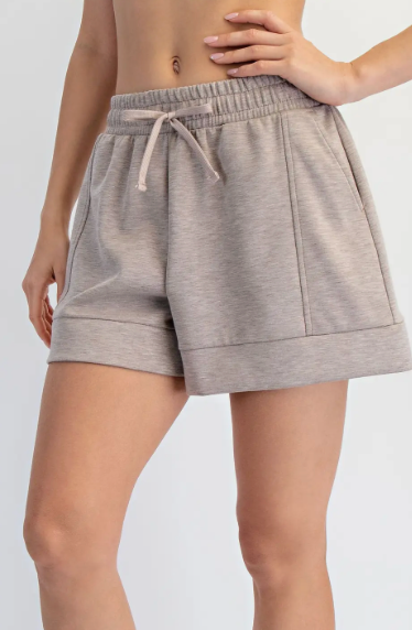Heather Taupe Scuba Short