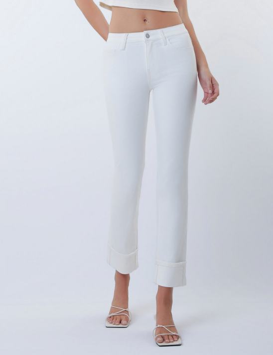 Big Bay Crop Straight Jeans