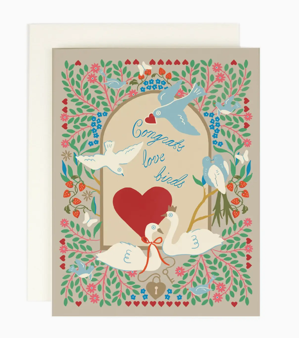 Congrats Love Birds Card