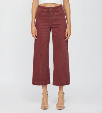 Grandad Bluff Crop Wide Jeans