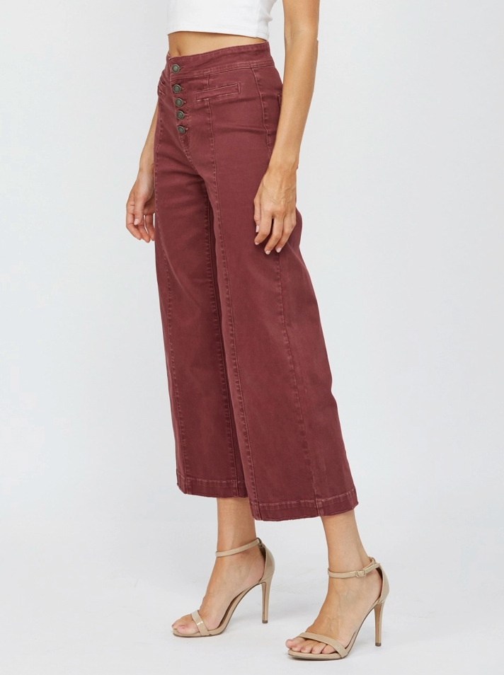 Grandad Bluff Crop Wide Jeans