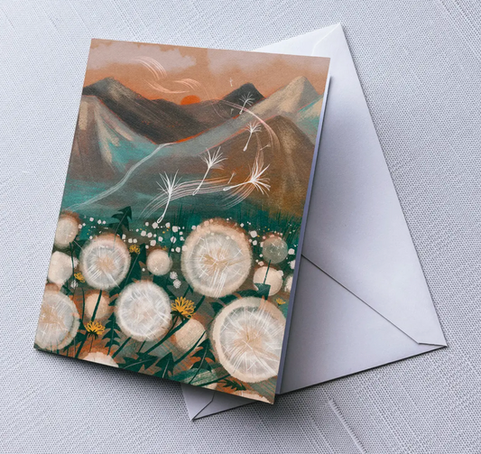 Dandelion Seeds Card