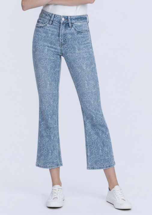 Wildflower Crop Flare Jeans