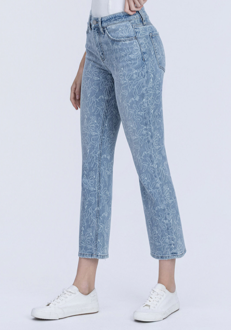 Wildflower Crop Flare Jeans