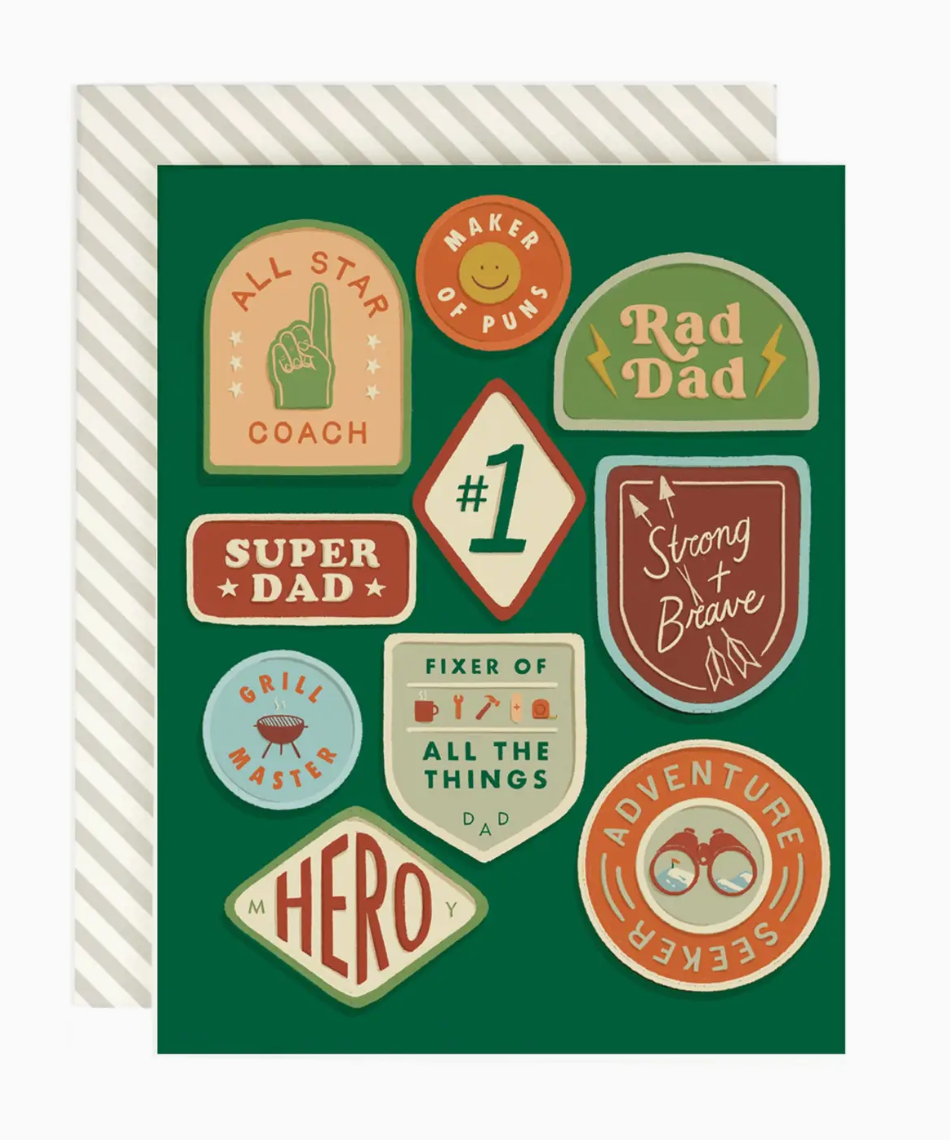 Dad Merit Badges Card
