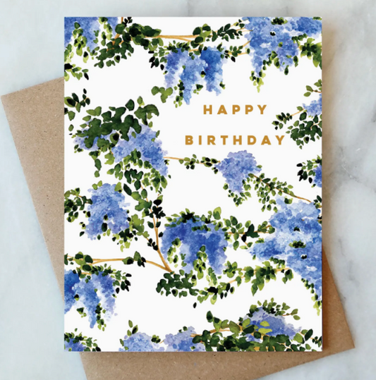 Wisteria Birthday Card