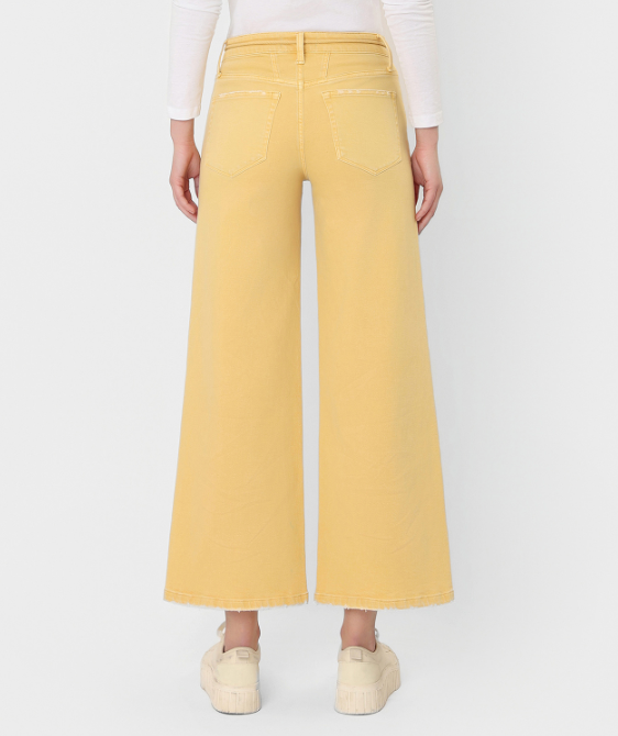 Alma Crop Wide Jeans