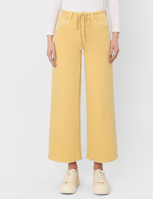 Alma Crop Wide Jeans
