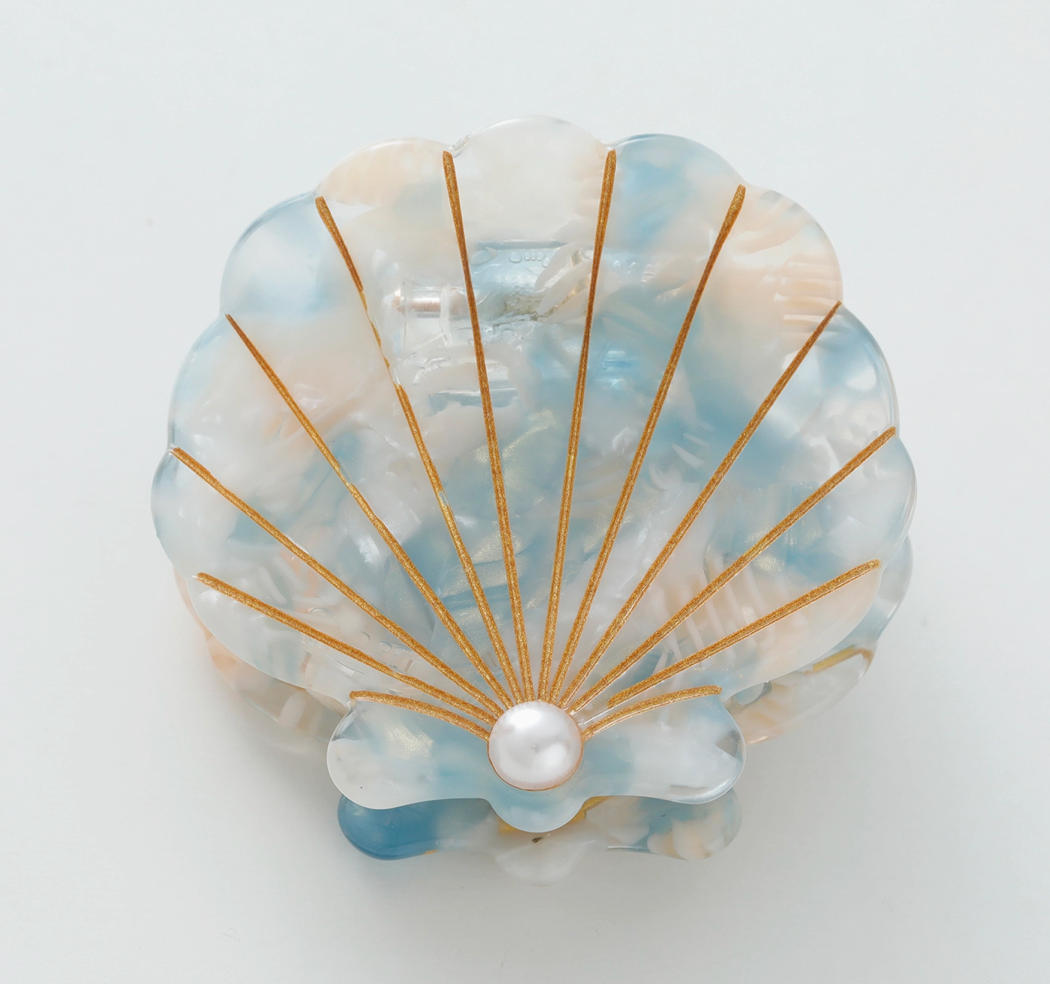 Pearl Seashell Claw Clips