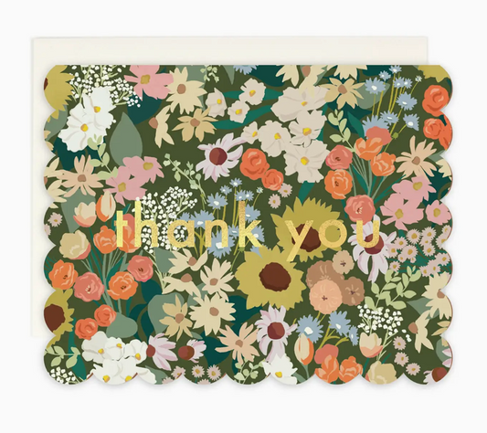 Flower Market Thank You Card