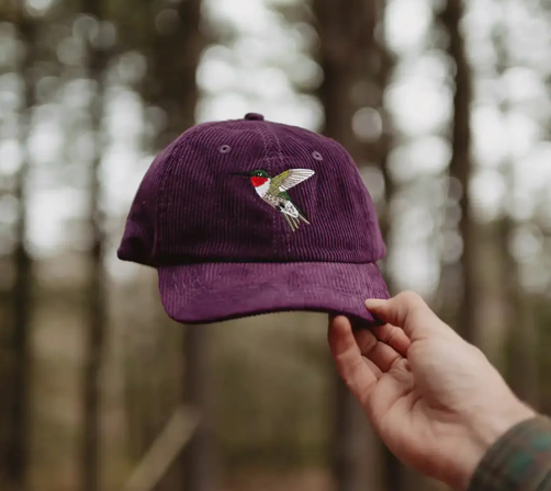 Ruby-Throated Hummingbird Corduroy Hat