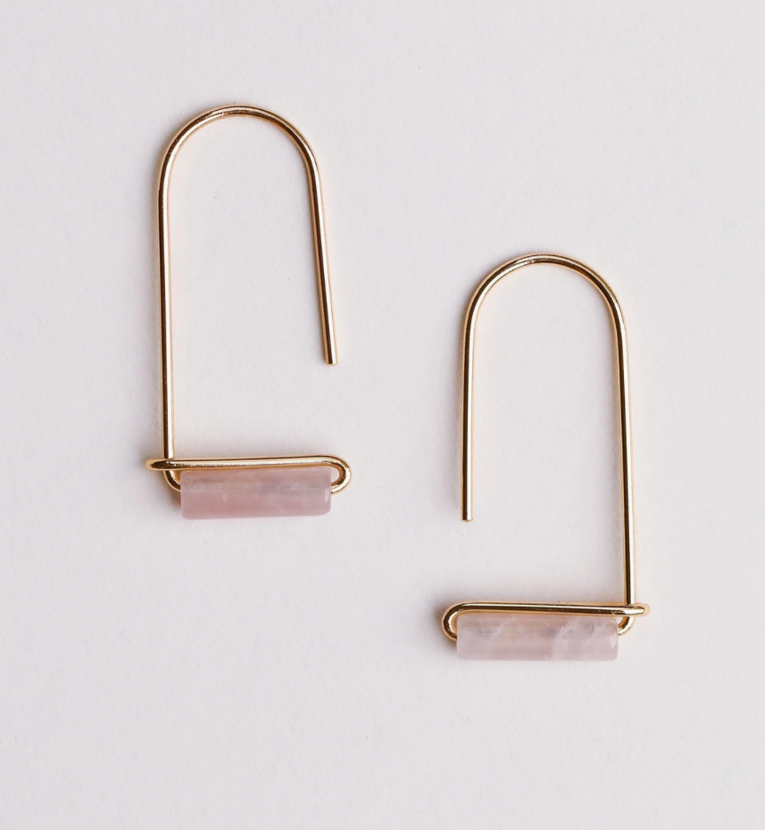 Gemstone Drop Earrings