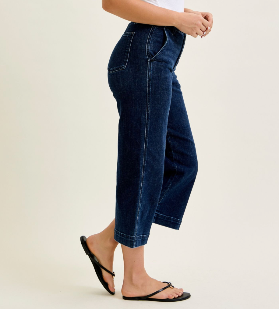 Alpine Valley Ankle Wide Jeans