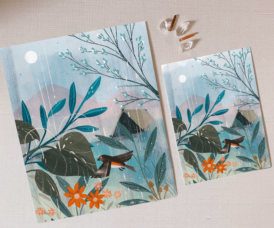 Meadow Rain Print