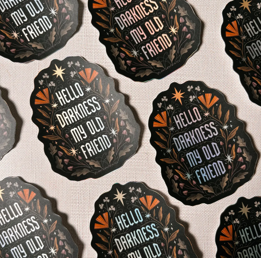 Hello Darkness Sticker