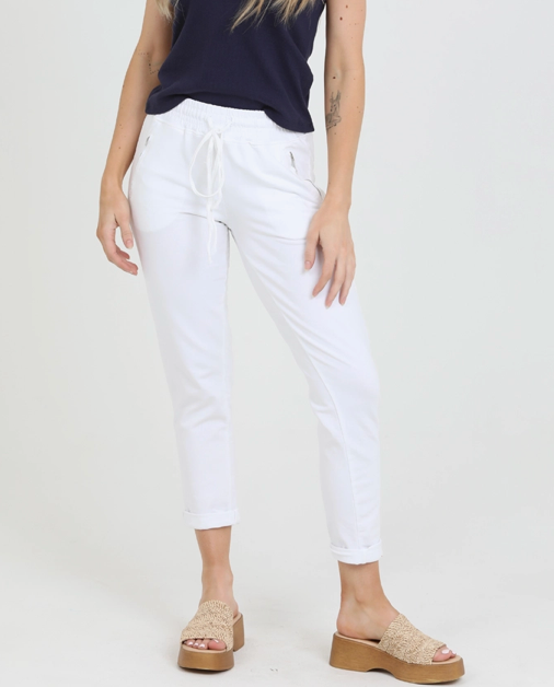 White Joggers