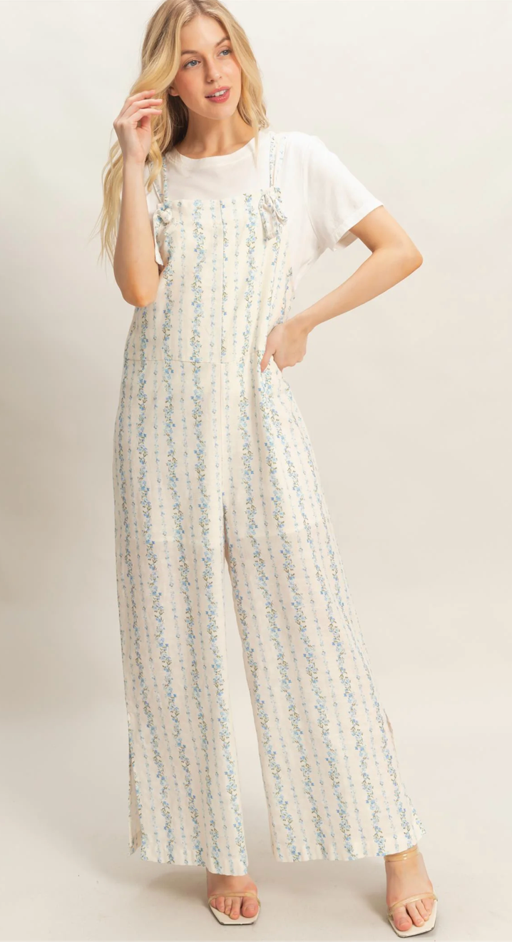 Blue Blossoms Jumpsuit