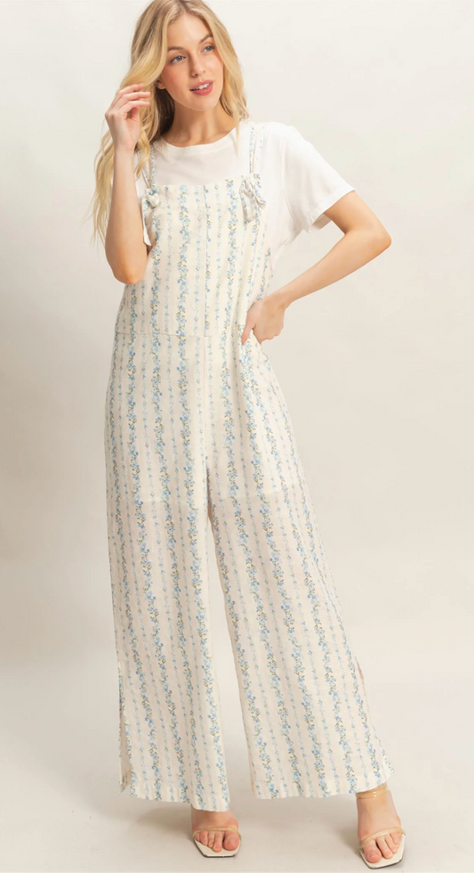 Blue Blossoms Jumpsuit