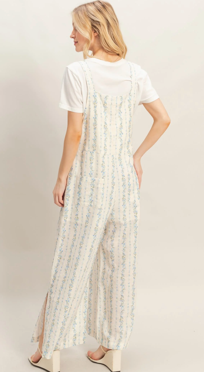 Blue Blossoms Jumpsuit