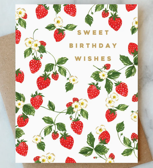 Strawberry Birthday Card